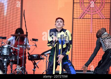 Olly Alexander, de Years & Years, lors du Summertime ball de la capitale, avec Vodafone au stade Wembley, Londres. ... Banque D'Images