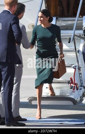 Meghan Markle, la duchesse de Sussex, arrivant à l'aéroport de Dublin, Irlande. Date de la photo: Mercredi 10 juillet 2018. Le crédit photo devrait se lire: Matt Crossick/ EMPICS Entertainment. Banque D'Images