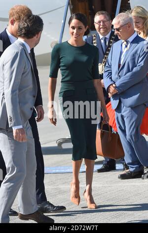 Meghan Markle, la duchesse de Sussex, arrivant à l'aéroport de Dublin, Irlande. Date de la photo: Mercredi 10 juillet 2018. Le crédit photo devrait se lire: Matt Crossick/ EMPICS Entertainment. Banque D'Images