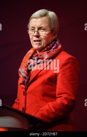 Margaret Greenwood, députée, s'exprimant lors de la conférence annuelle du Parti travailliste à l'Arena and Convention Centre (ACC), à Liverpool. Date de la photo: Lundi 24 septembre 2018. Le crédit photo devrait se lire: Matt Crossick/ EMPICS Entertainment. Banque D'Images