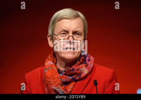Margaret Greenwood, députée, s'exprimant lors de la conférence annuelle du Parti travailliste à l'Arena and Convention Centre (ACC), à Liverpool. Date de la photo: Lundi 24 septembre 2018. Le crédit photo devrait se lire: Matt Crossick/ EMPICS Entertainment. Banque D'Images