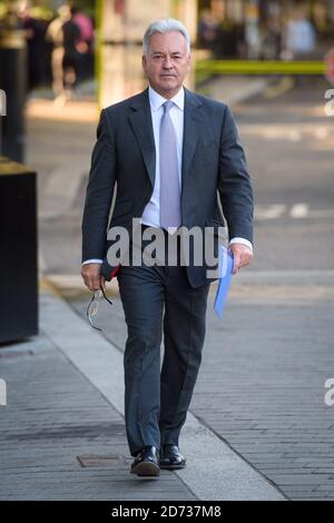 Le député conservateur Sir Alan Duncan, qui siège un samedi pour la première fois depuis 1982, à l'extérieur de la Chambre des communes. Date de la photo: Samedi 19 octobre 2019. Le crédit photo devrait se lire: Matt Crossick/Empics Banque D'Images