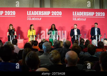 Angela Rayner, Rosena Allin-Khan, Dawn Butler, Ian Murray et Richard Burgon s'exprimant lors d'un événement de hustings de la direction adjointe pour le Parti travailliste, au Grand Hotel de Brighton. Date de la photo: Samedi 29 février 2020. Le crédit photo devrait se lire: Matt Crossick/Empics Banque D'Images