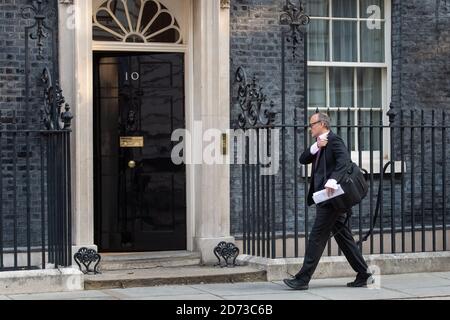 Aide principale du Premier ministre Boris Johnson, Dominic Cummings, Londres, avant une réunion du Cabinet au Bureau des affaires étrangères et du Commonwealth. Date de la photo: Mardi 15 septembre 2020. Le crédit photo devrait se lire: Matt Crossick/Empics Banque D'Images