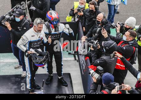 HRLACHER Yann (fra), Cyan Performance Lynk and Co, Lynk and Co 03 TCR, portrait célébrant sa victoire avec MULLER Yvan (fra), Cyan Performance Lynk Banque D'Images