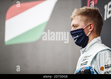 HRLACHER Yann (fra), Cyan Performance Lynk and Co, Lynk and Co 03 TCR, portrait célébrant sa victoire lors de la course de Hongrie WTCR 2020 de la FIA, 4e Banque D'Images