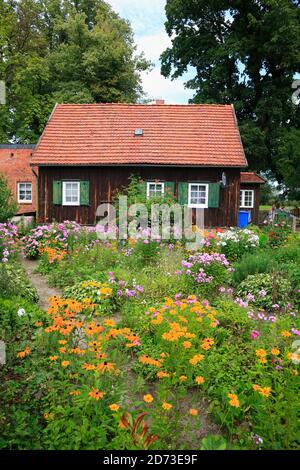 Haus près du manoir Gartow, Lüchow-Dannenberg, Gartow, Basse-Saxe, Allemagne, Europe Banque D'Images