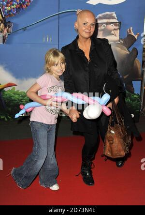 Gail porter et sa fille Honey arrivent pour la première de LONDRES de UP, qui a eu lieu au BFI sur la South Bank, dans le centre de Londres. Banque D'Images