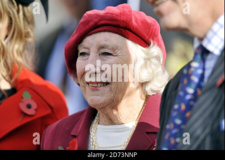 Dame Vera Lynn lance l'appel du coquelicot de la Légion royale britannique 2009 au Horesguards Parade dans le centre de Londres. Banque D'Images