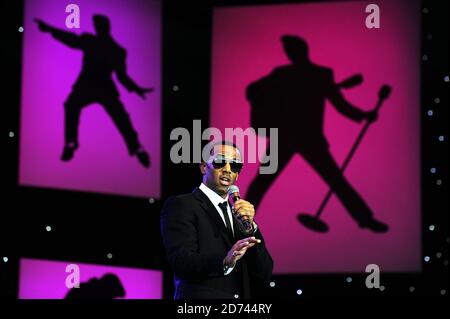 Craig David se présentant au concert Elvis Forever de la BBC radio 2 à Hyde Park, dans le centre de Londres. Banque D'Images