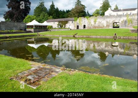 Aberglasney Gardens, Carnarthenshire, pays de Galles. Banque D'Images