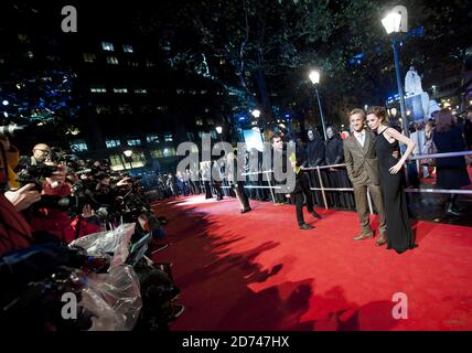 Tom Felton arrive à la première mondiale de Harry Potter et des Deathly Hallows, à Leicester Square, dans le centre de Londres. Banque D'Images