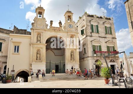 Italie, Basilicate, Matera, Piazza del Sedile, Palazzo del Sedile Banque D'Images