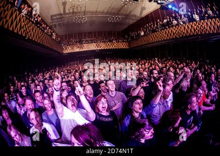 Copenhague, Danemark. 23 avril 2016. Les amateurs de concerts assistent à un concert en direct avec Manic Street Preachers au VEGA à Copenhague. (Crédit photo: Gonzales photo - Lasse Lagoni). Banque D'Images