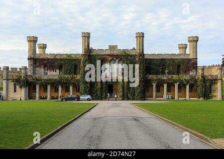 Le palais de justice du château Lincoln, qui abrite actuellement le tribunal de la Couronne de Lincoln, ville de Lincoln, Lincolnshire, Angleterre, Royaume-Uni Banque D'Images