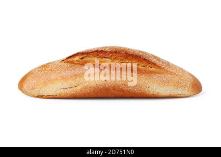 Pain de pain aux arrosettes, isolé sur du blanc arrière-plan Banque D'Images