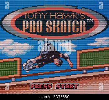 Tony Hawk's Pro Skater - Nintendo Game Boy Color Videogame - usage éditorial seulement Banque D'Images