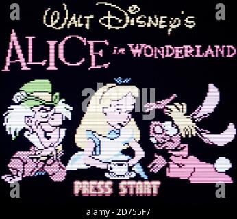 Alice au pays des merveilles - jeu Nintendo Boy Color Videogame - Usage éditorial uniquement Banque D'Images