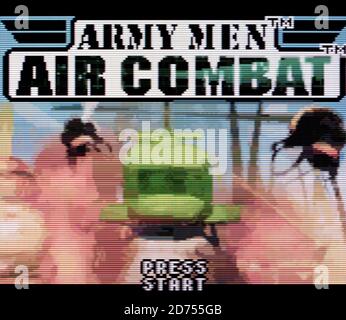 Militaire hommes Air combat - Nintendo Game Boy Color Videogame - usage éditorial seulement Banque D'Images