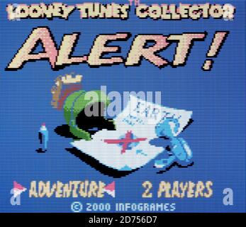 Looney Tunes Collector Alert - Nintendo Game Boy Color Videogame - usage éditorial seulement Banque D'Images