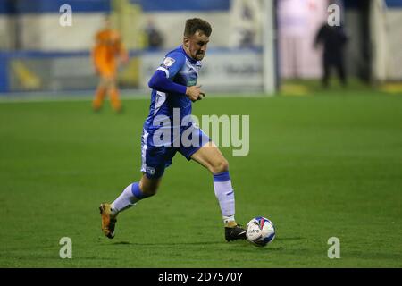 BARROW, ANGLETERRE. LE 20 OCTOBRE Scott Quigley de Barrow en action pendant le match Sky Bet League 2 entre Barrow et Bolton Wanderers à la rue Holker, Barrow-in-Furness, le mardi 20 octobre 2020. (Credit: Mark Fletcher | MI News) Credit: MI News & Sport /Alay Live News Banque D'Images