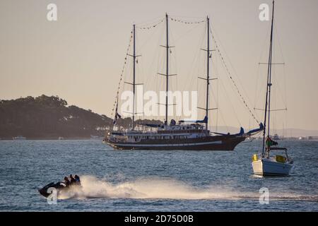 'Capitaine de Miranda', goélette de la marine uruguayenne Banque D'Images