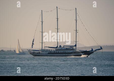 'Capitaine de Miranda', goélette de la marine uruguayenne Banque D'Images