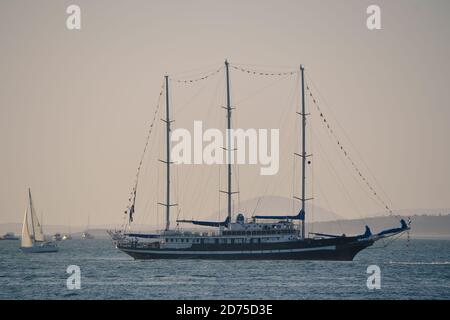 'Capitaine de Miranda', goélette de la marine uruguayenne Banque D'Images