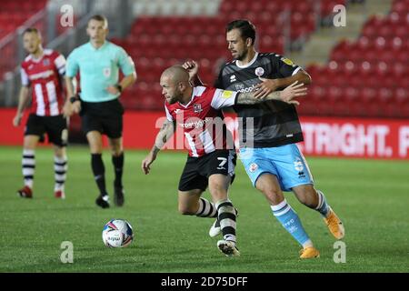 Exeter, Royaume-Uni. 20 octobre 2020. Nicky Law de la ville d'Exeter lors du match EFL Sky Bet League 2 entre la ville d'Exeter et Crawley Town à St James' Park, Exeter, Angleterre, le 20 octobre 2020. Photo de Dave Peters. Utilisation éditoriale uniquement, licence requise pour une utilisation commerciale. Aucune utilisation dans les Paris, les jeux ou les publications d'un seul club/ligue/joueur. Crédit : UK Sports pics Ltd/Alay Live News Banque D'Images