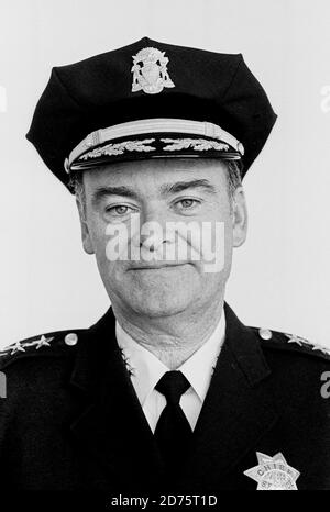 Chef de police de San Francisco, Frank Jordan, Californie, 1986-1990, Banque D'Images