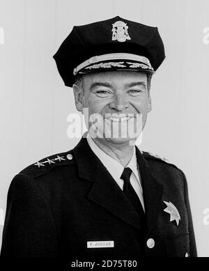 Chef de police de San Francisco, Frank Jordan, Californie, 1986-1990, Banque D'Images