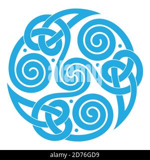 Round Celtic, Scandinavian Design, celtic pattern Illustration de Vecteur