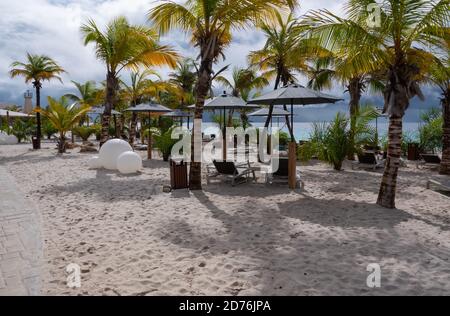 Une plage déserte sur Bonaire Banque D'Images