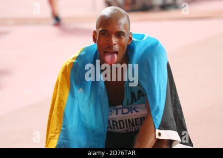Doha, Qatar. 4 octobre 2019. Steven Gardiner (BAH) Athlétisme : Championnat du monde de l'IAAF Doha 2019 finale masculine du 400m au stade international de Khalifa à Doha, Qatar . Credit: YUTAKA/AFLO SPORT/Alay Live News Banque D'Images