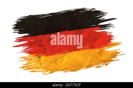 Drapeau allemand vintage. Drapeau allemand de style grunge Banque D'Images