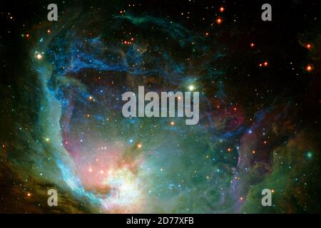 Espace profond. Rendu exceptionnel de la science-fiction. Éléments de cette image fournis par la NASA. Banque D'Images