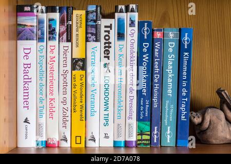 Des titres humoristiques / drôles de guides de voyage pour les destinations à domicile Au cours de la pandémie de COVID-19/coronavirus/corona 2020 ce qui entraîne le verrouillage Banque D'Images