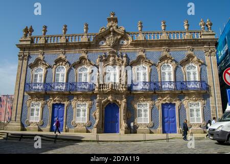 Architecture baroque conçue par André Soares, tuiles portugaises, Palácio do Raio dans la ville de Braga, Portugal, gagnant destination européenne pour 2021 Banque D'Images