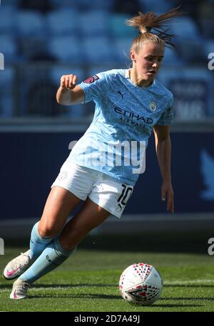 Georgia Stanway de Manchester City pendant le match Barclays FA WSL au stade Academy de Manchester. Banque D'Images