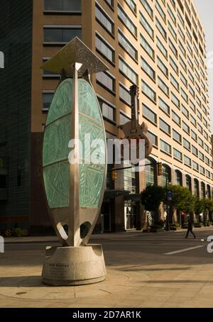 Hard Rock Cafe dans le centre-ville de Detroit, Michigan Banque D'Images