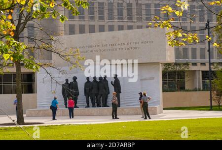 Mémorial TWH Dwight D. Eisenhower à Washington, DC. Photo de Dennis Brack Banque D'Images