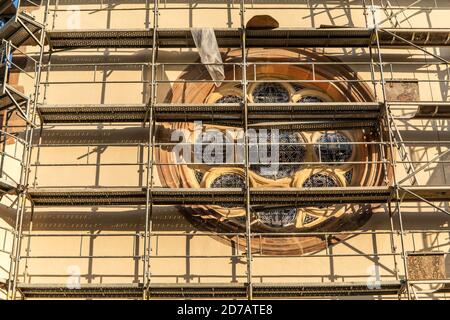 Monastère Porta Coeli, Predklasteri, République Tchèque, Europe. Reconstruction du monastère en 2020. Chantier de construction dans le monastère. Banque D'Images