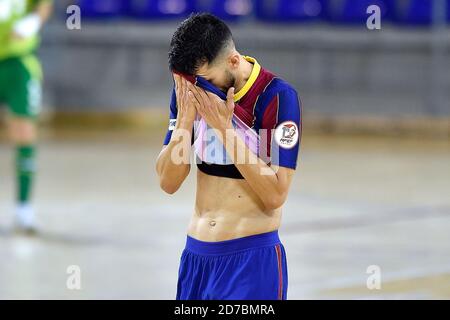 Barcelone, Espagne. 21 octobre 2020. Esquerdinha du FC Barcelone lors du match LNFS entre le FC Barcelone et l'Inter FS au Palau Blaugrana le 21 octobre 2020 à Barcelone, Espagne. Crédit : Dax Images/Alamy Live News Banque D'Images