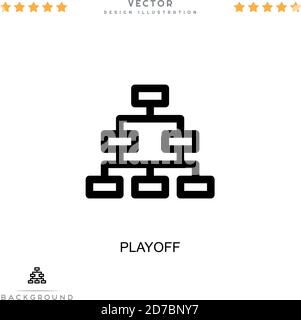 Icône lecture. Élément simple de la collecte des perturbations numériques. Icône Line Playoff pour modèles, infographies et bien plus encore Illustration de Vecteur