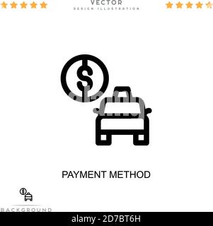 Icône de mode de paiement. Élément simple de la collecte des perturbations numériques. Icône de mode de paiement de ligne pour les modèles, les infographies et plus encore Illustration de Vecteur