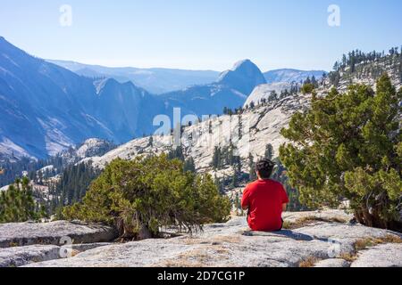 Yosemite Olmsted point Tenaya Lake Banque D'Images