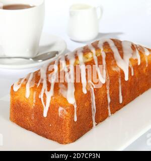 Gâteau au pain au beurre de vanille Banque D'Images