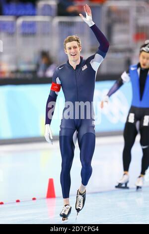 Turin, Italie. 13 février 2006. Joey cheek (Etats-Unis) Patinage de vitesse : 500 m d'hommes à Oval Lingotto pendant les Jeux Olympiques d'hiver de Turin 2006 à Turin, Italie . Credit: Koji Aoki/AFLO SPORT/Alay Live News Banque D'Images