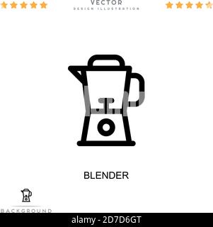 Icône blender. Élément simple de la collecte des perturbations numériques. Icône Line Blender pour modèles, infographies et bien plus encore Illustration de Vecteur