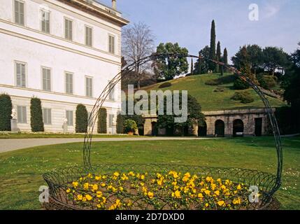 Les jardins de Villa Melzi d'Eril, Lac de Côme, Bellagio, Lombardie, Italie Banque D'Images